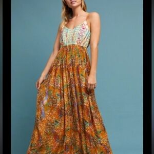 Anthropologie Parkland Maxi Dress